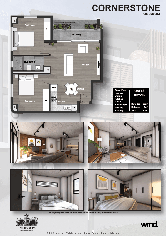 2 Bedroom - Unit 102