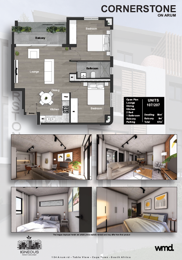 2 Bedroom - Unit 107