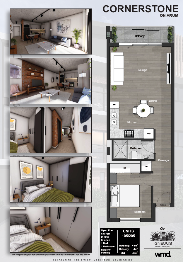 1 Bedroom - Unit 205